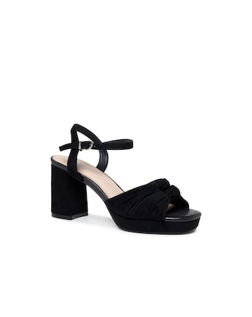 Paradox London Nola Wide E Fit Platform Sandals
