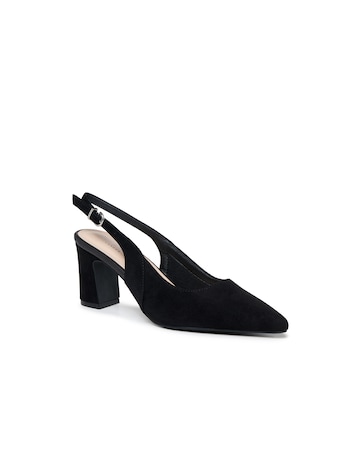 Paradox London Giana Wide E Fit Slingback Shoes