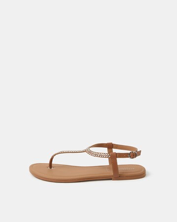 Accessorize Embellished Leather Sandals