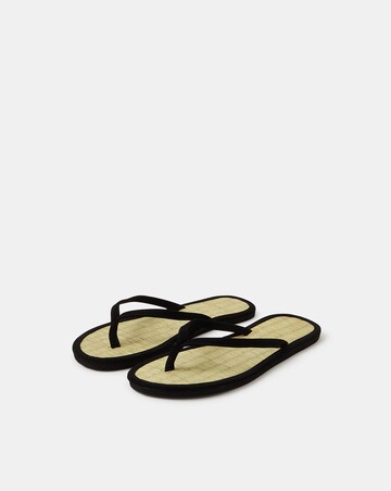 Accessorize Plain Seagrass Flip Flops
