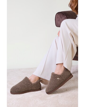 totes Isotoner Womens Borg Bootie Slippers