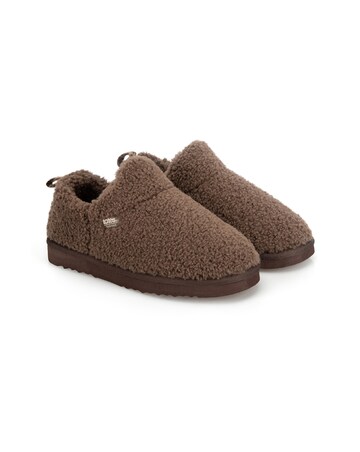 totes Isotoner Womens Borg Bootie Slippers