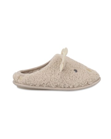 totes Womens Novelty Reindeer Mule Slippers