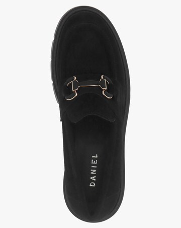 Daniel Laffle Black Suede Chunky Loafers Standard Fit
