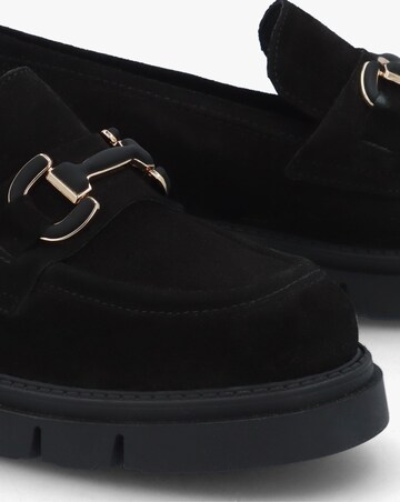 Daniel Laffle Black Suede Chunky Loafers Standard Fit