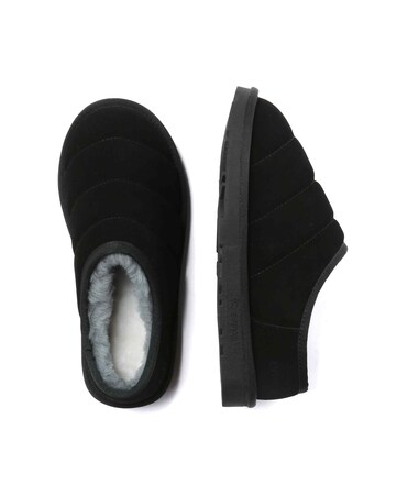 EVERAU Jaeger Low Ankle Slippers in Black