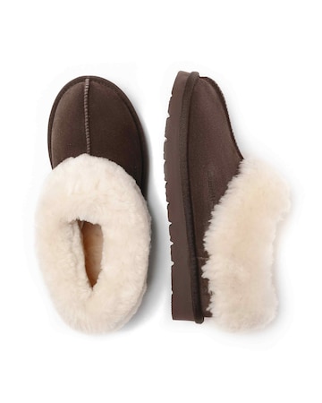 EVERAU Ibis Cosy Slipper in Chocolate