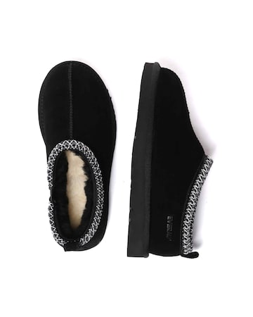 EVERAU Wigeon Boho Slippers in Black