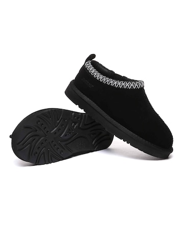 EVERAU Wigeon Boho Slippers in Black