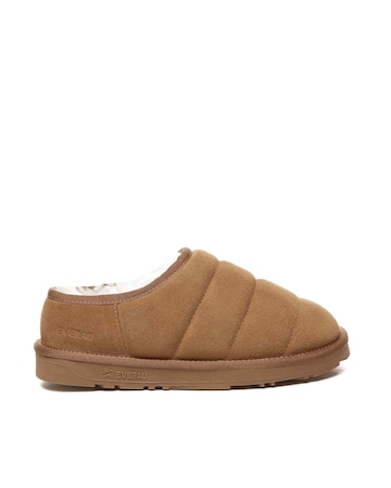 EVERAU Jaeger Low Ankle Slippers in Chestnut