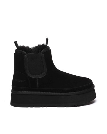 EVERAU Shoveler Platform Boots in Black