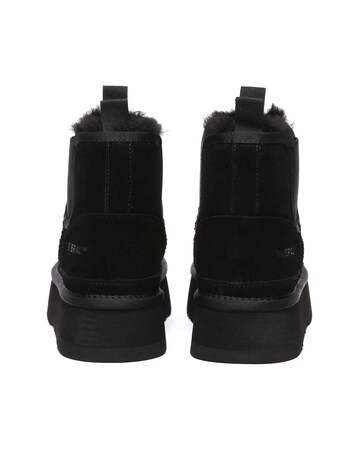 EVERAU Shoveler Platform Boots in Black