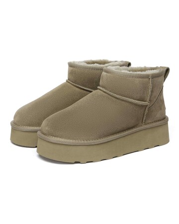 EVERAU Heron Ultra Mini Platform Boots in Caribou