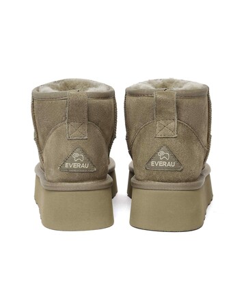 EVERAU Heron Ultra Mini Platform Boots in Caribou