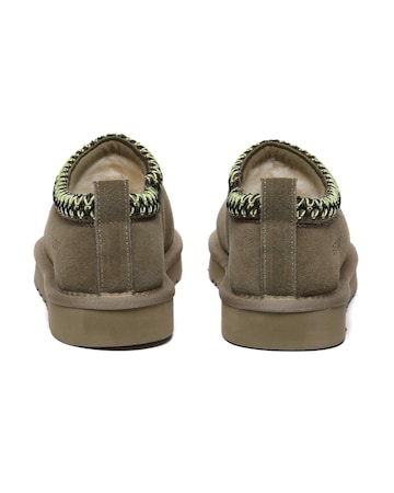EVERAU Wigeon Boho Slippers in Olive