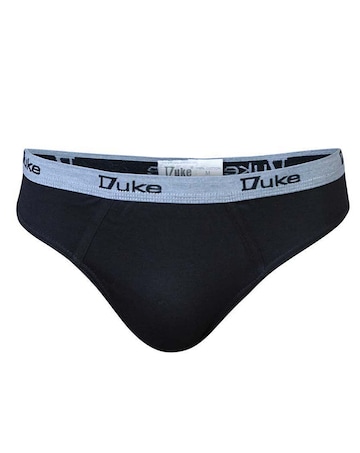 D555 Big & Tall Brief Pack of 3 Cotton Brief - (Black/Grey/Navy)