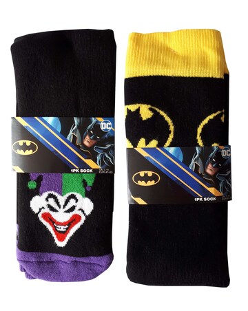 Batman Joker 2pk Slipper Socks