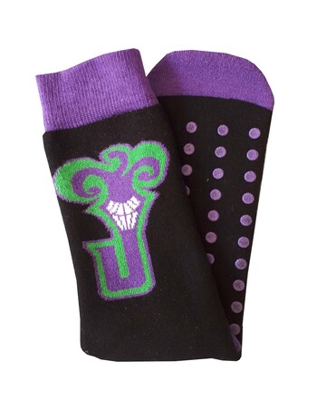 Batman Joker 2pk Slipper Socks