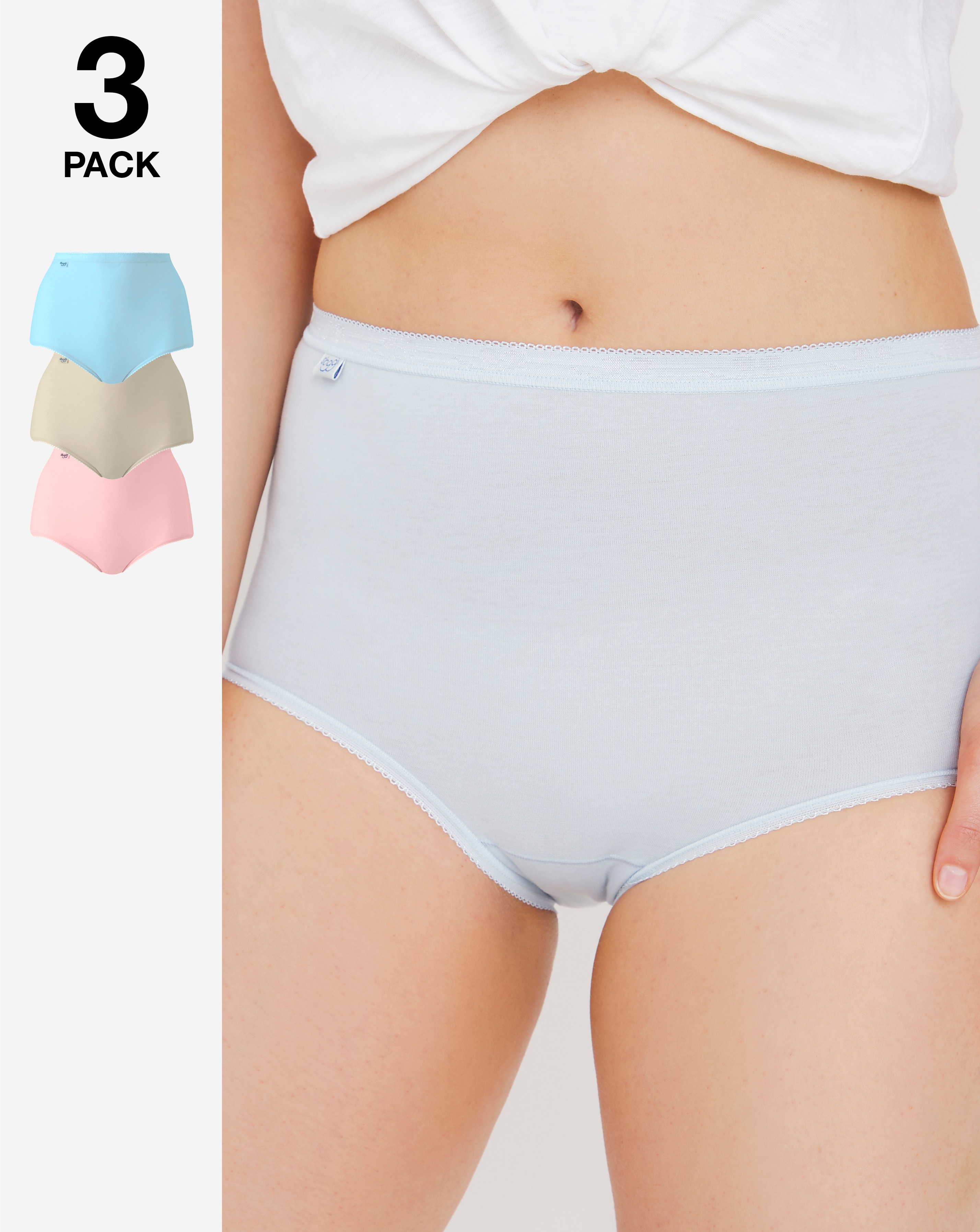 Sloggi 3Pk Basic Maxi Knicker