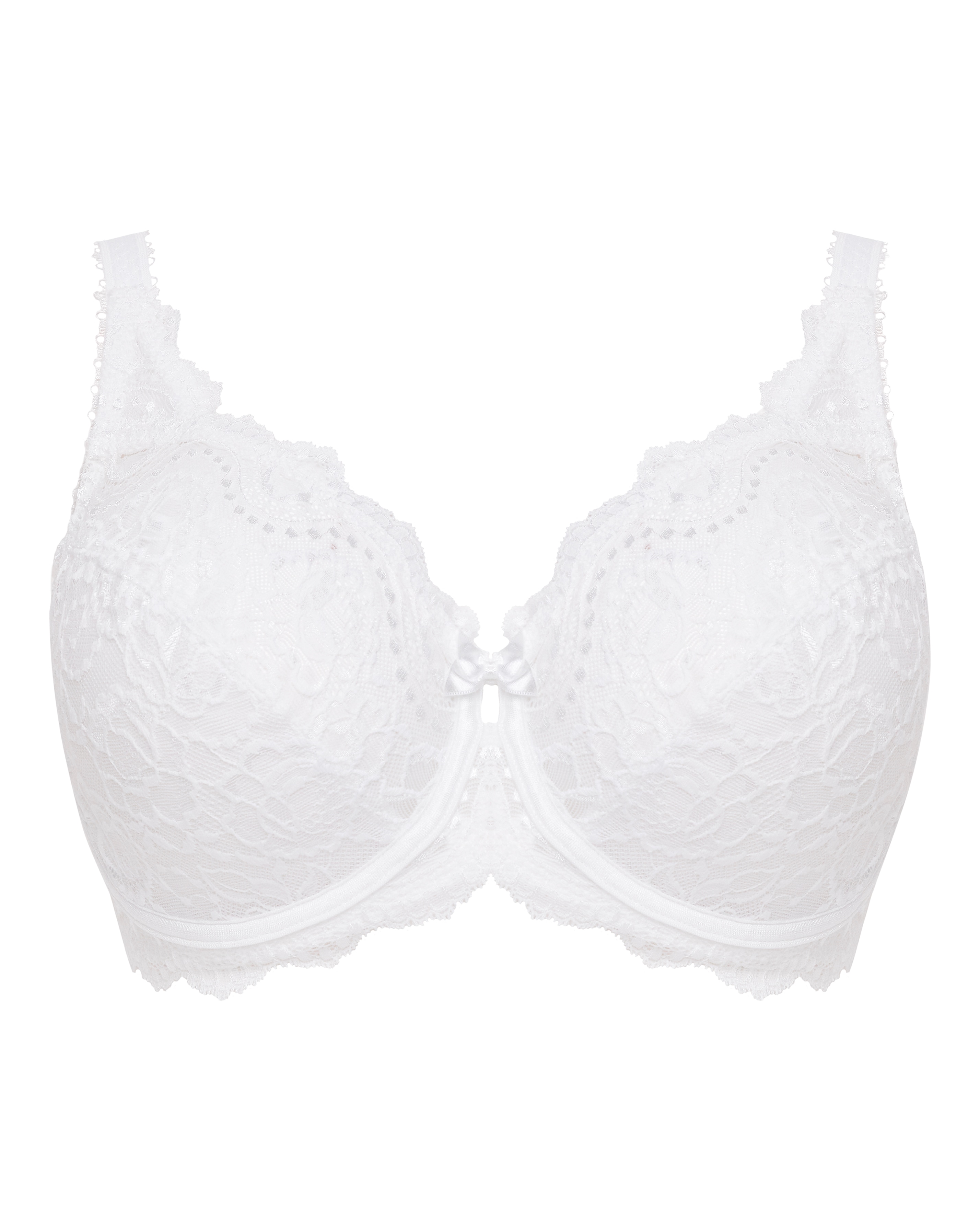 Playtex Flower Lace Full Cup Bra White