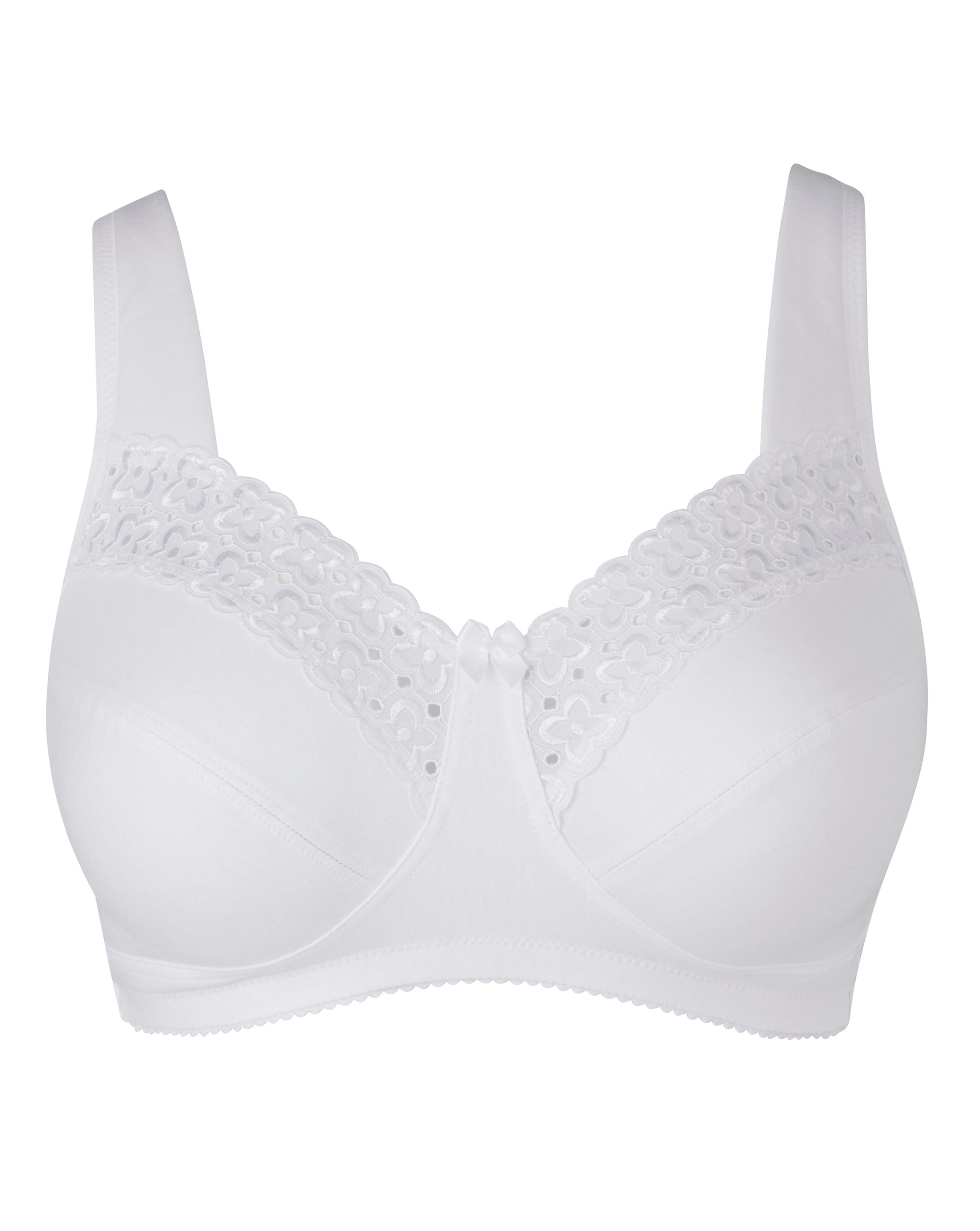 Miss Mary Broderie Anglaise Bra White