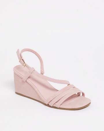 Joanna Hope Strippy Wedge Sandal - Extra Wide Fit (EEE)