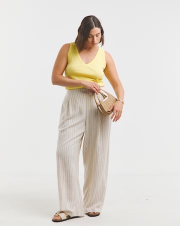 Simply Be Yellow V Neck Tank