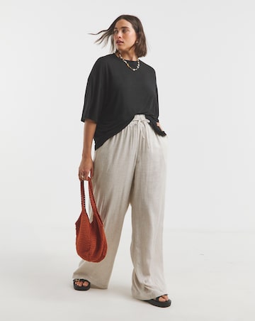 Simply Be Black Pure Cotton Slouchy T-Shirt