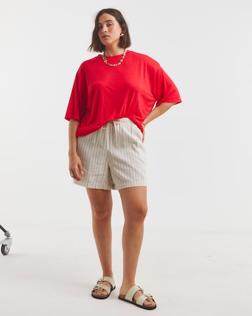 Simply Be Red Pure Cotton Slouchy T-Shirt