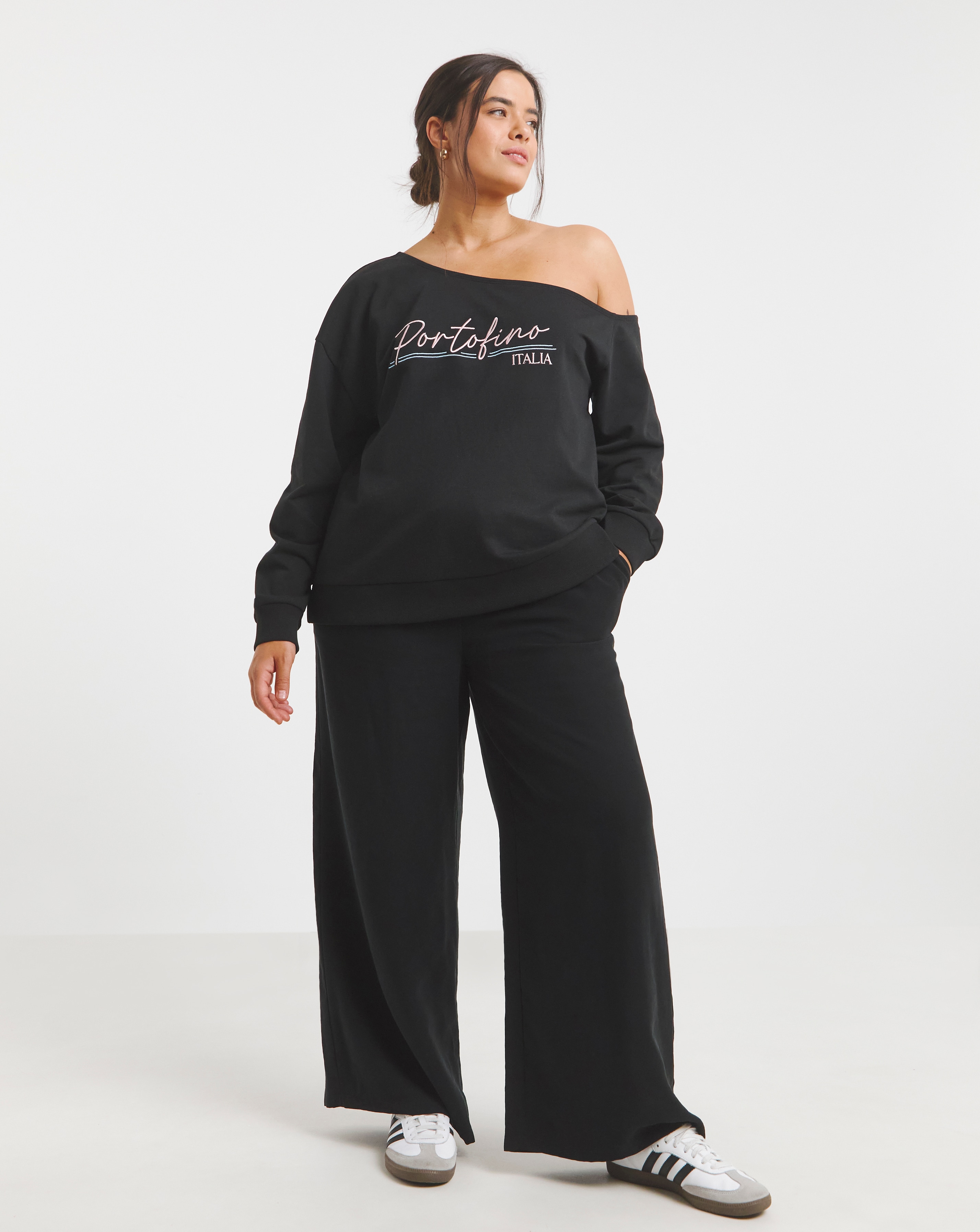 Simply Be Off The Shoulder Sweatshirt