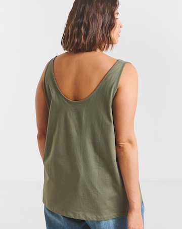 Khaki & Pink 2 Pack of Slouchy Vests