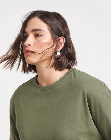 Simply Be Pink, White & Khaki 3 Pack Pure Cotton Boyfriend T-Shirts