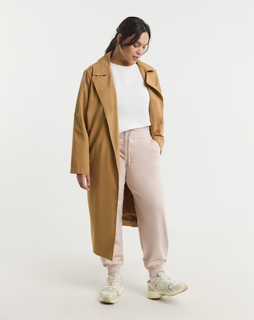 Simply Be Stone Cuffed Leg Joggers