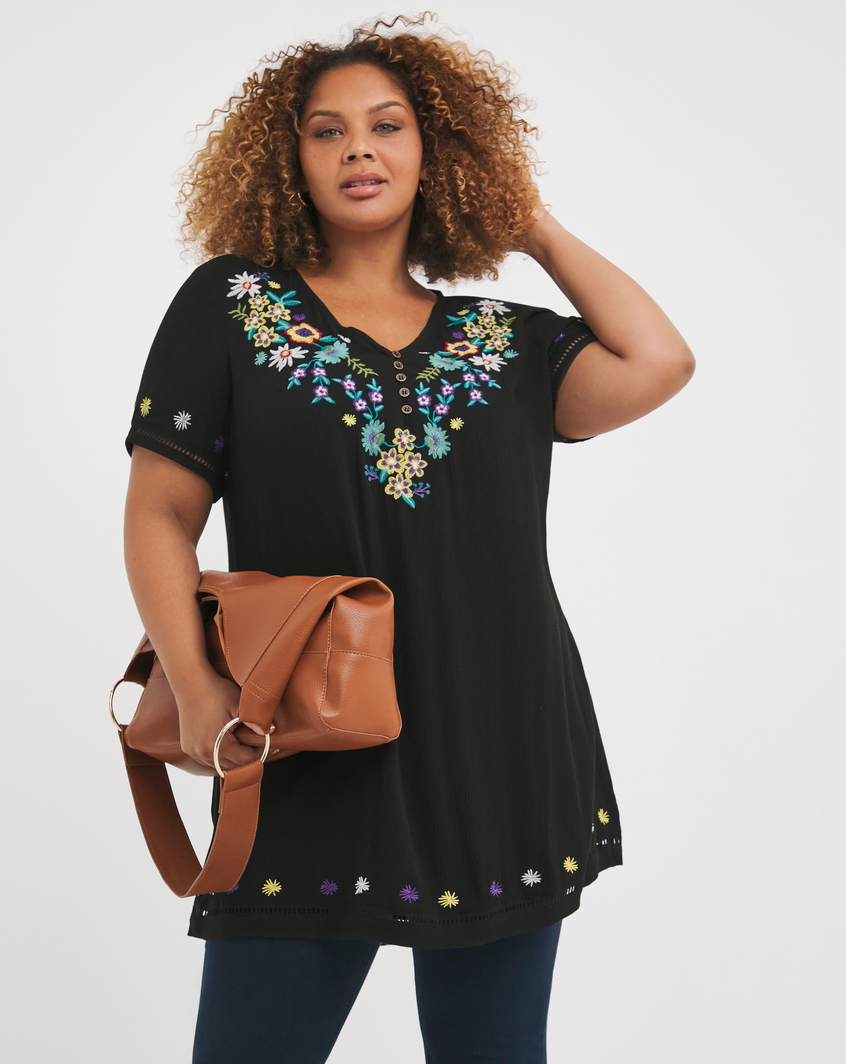Joe Browns Embroidered Floral Tunic