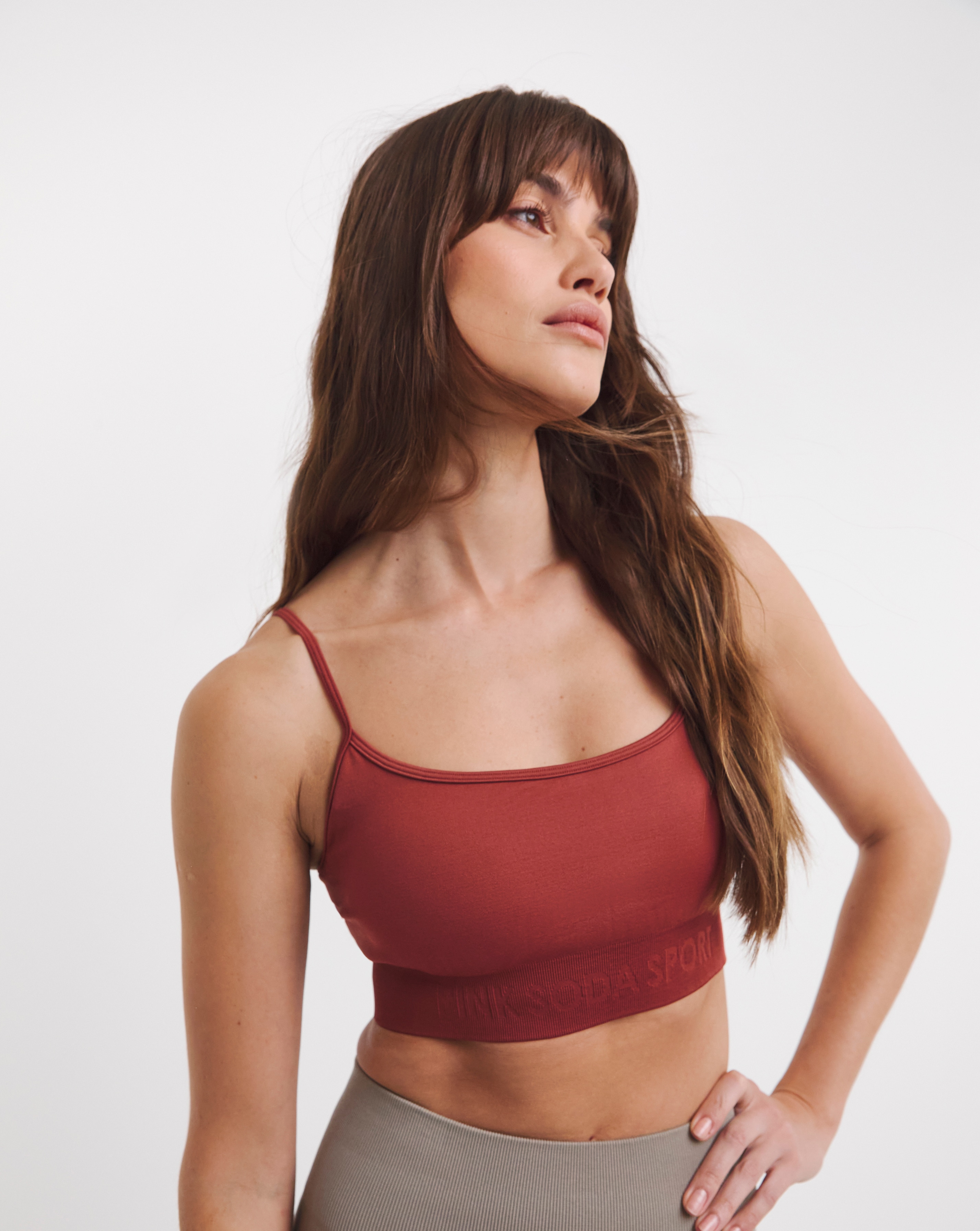 Pink Soda Logo Seamless Bra