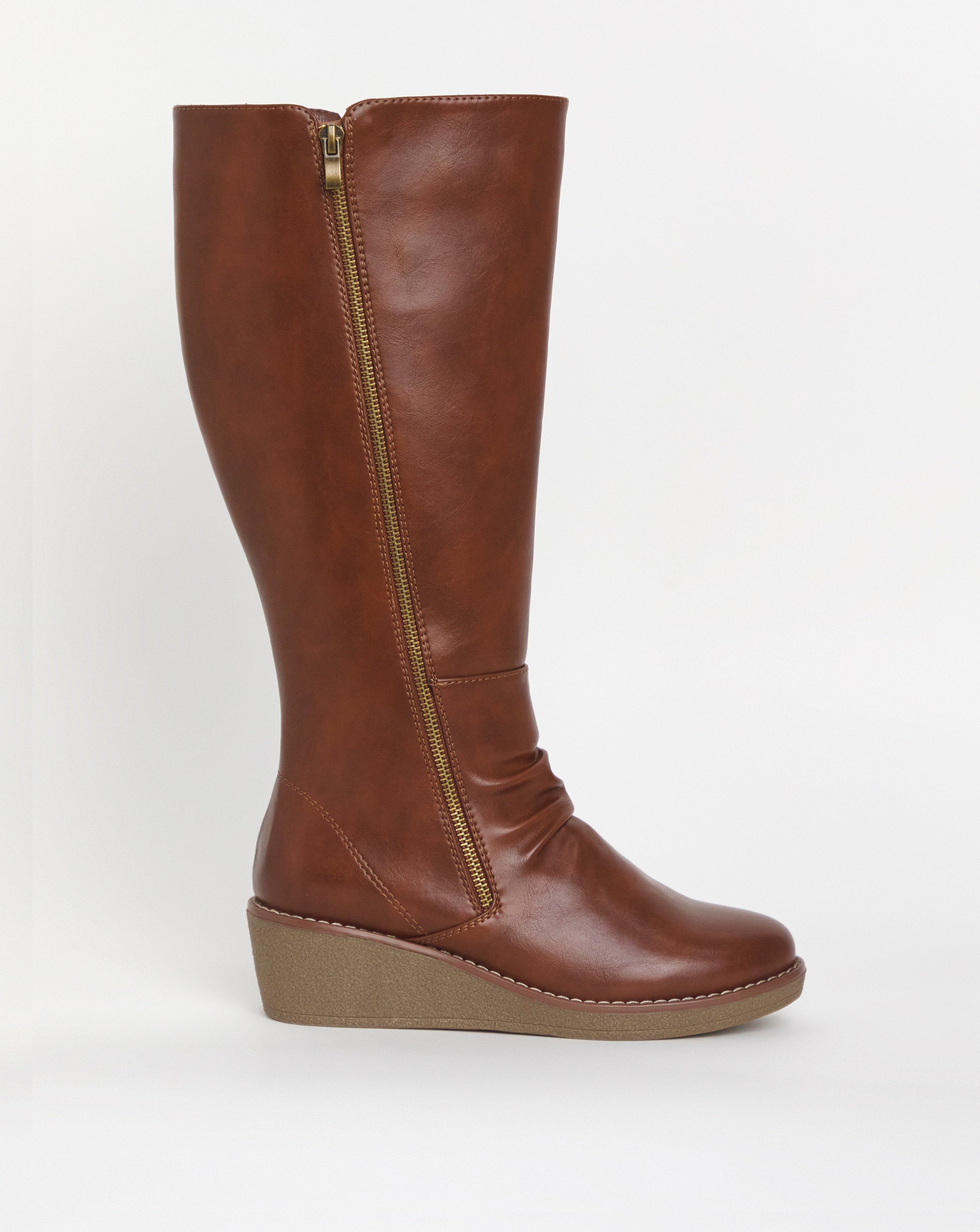 Cushion Walk Wedge Knee High Boot EEE