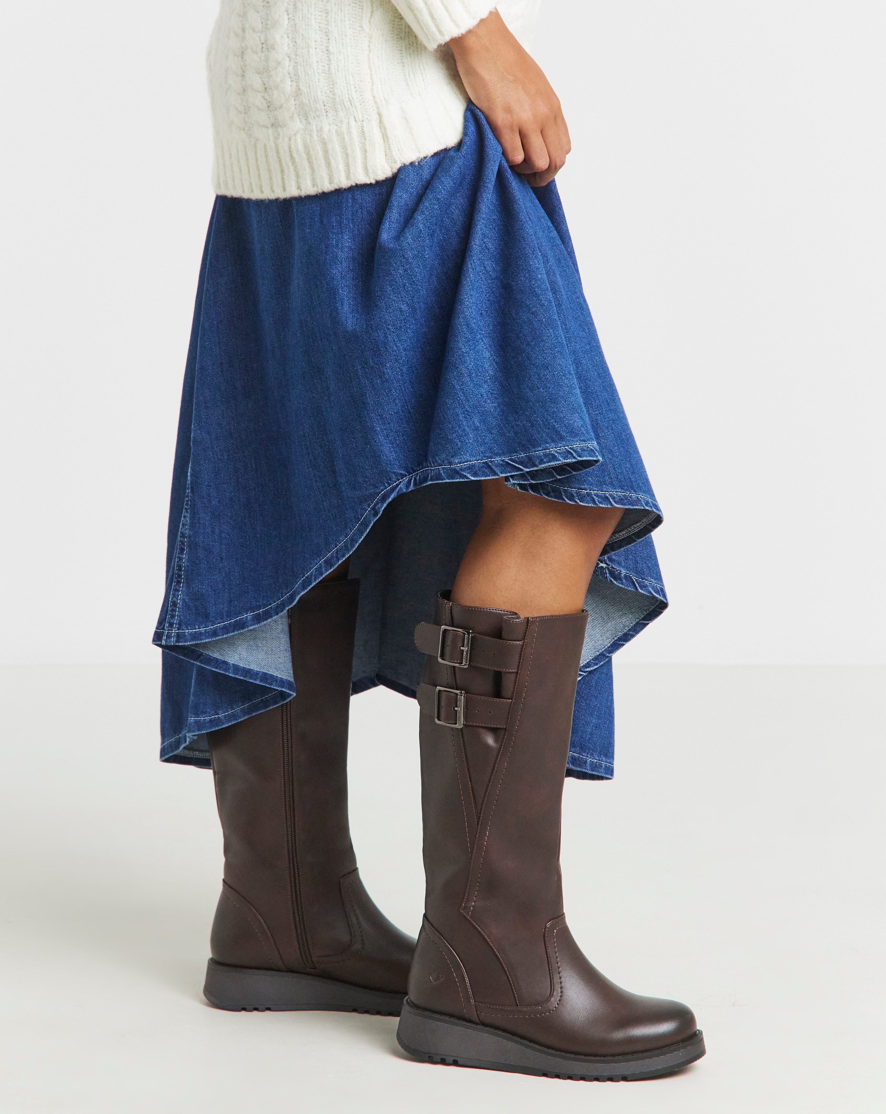 Heavenly Feet Bernice Std Calf Wide Fit