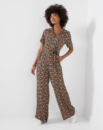 Joe Browns Josie Short Sleeve Zip Front Jumpsuit