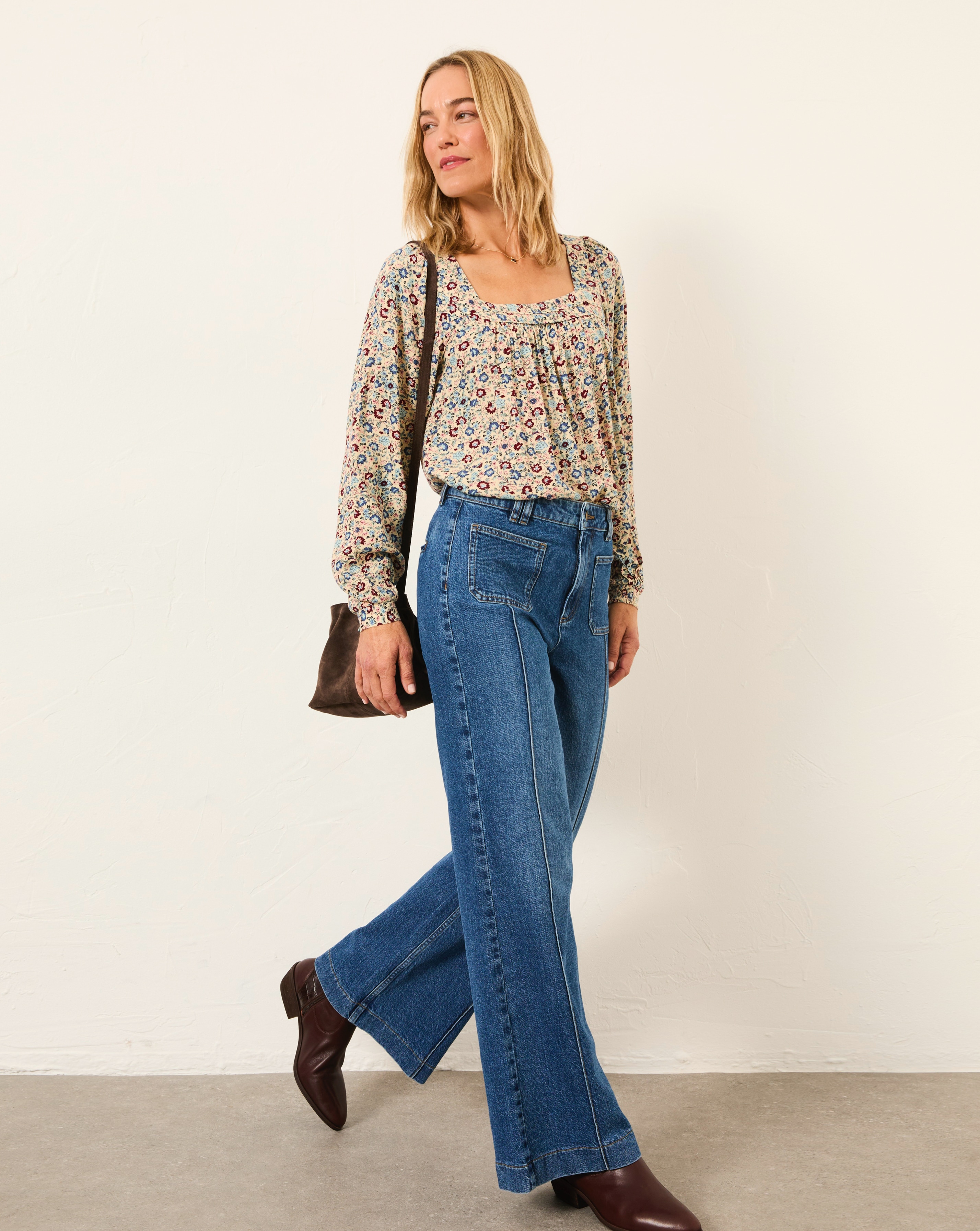 New In - Fatface Cat Ditsy Blouse