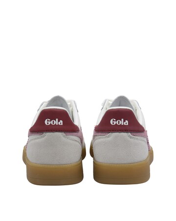 Gola Viper Leather Trainers - White/Candy/Deep Red/Gum