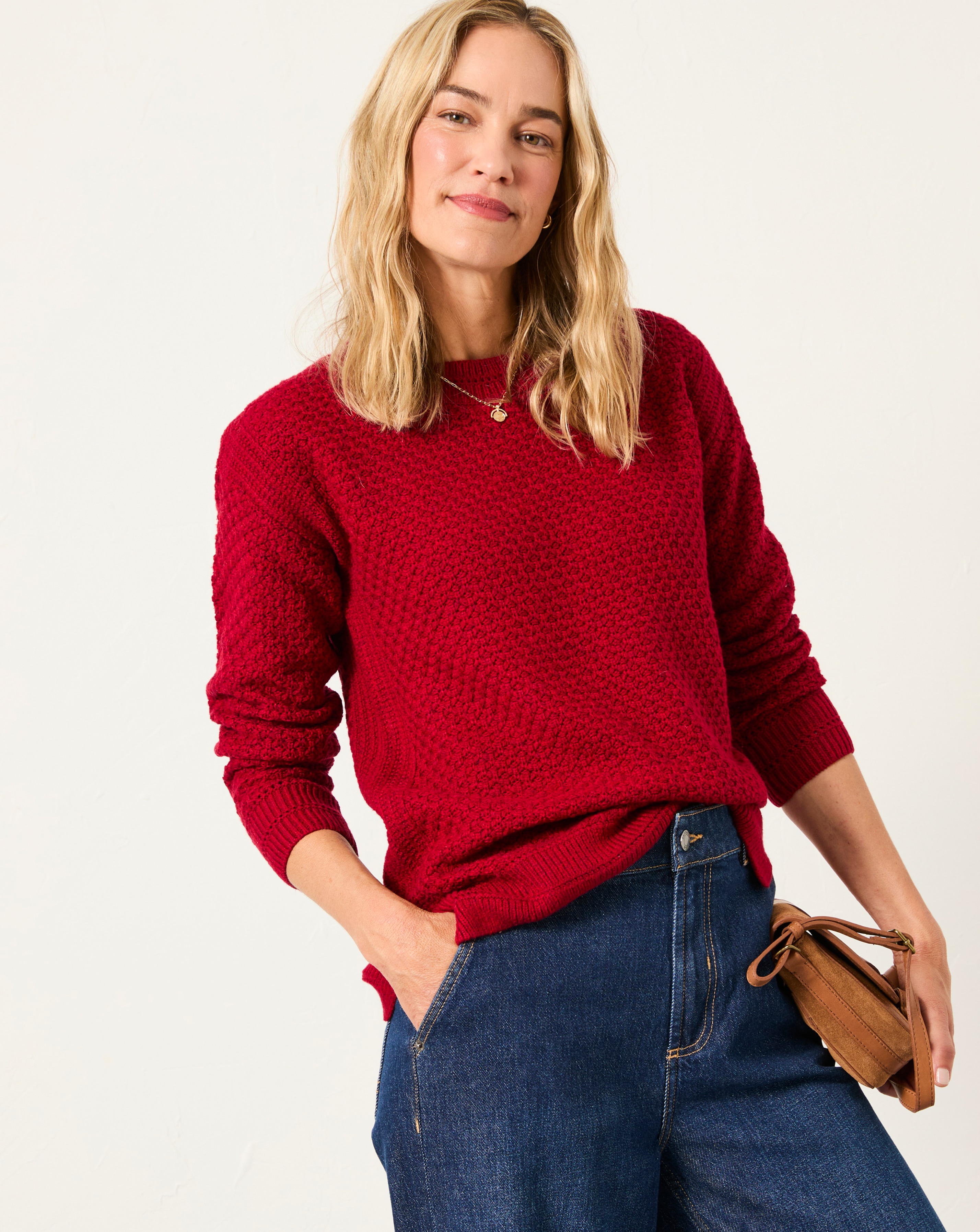 FatFace Ella Textured Jumper