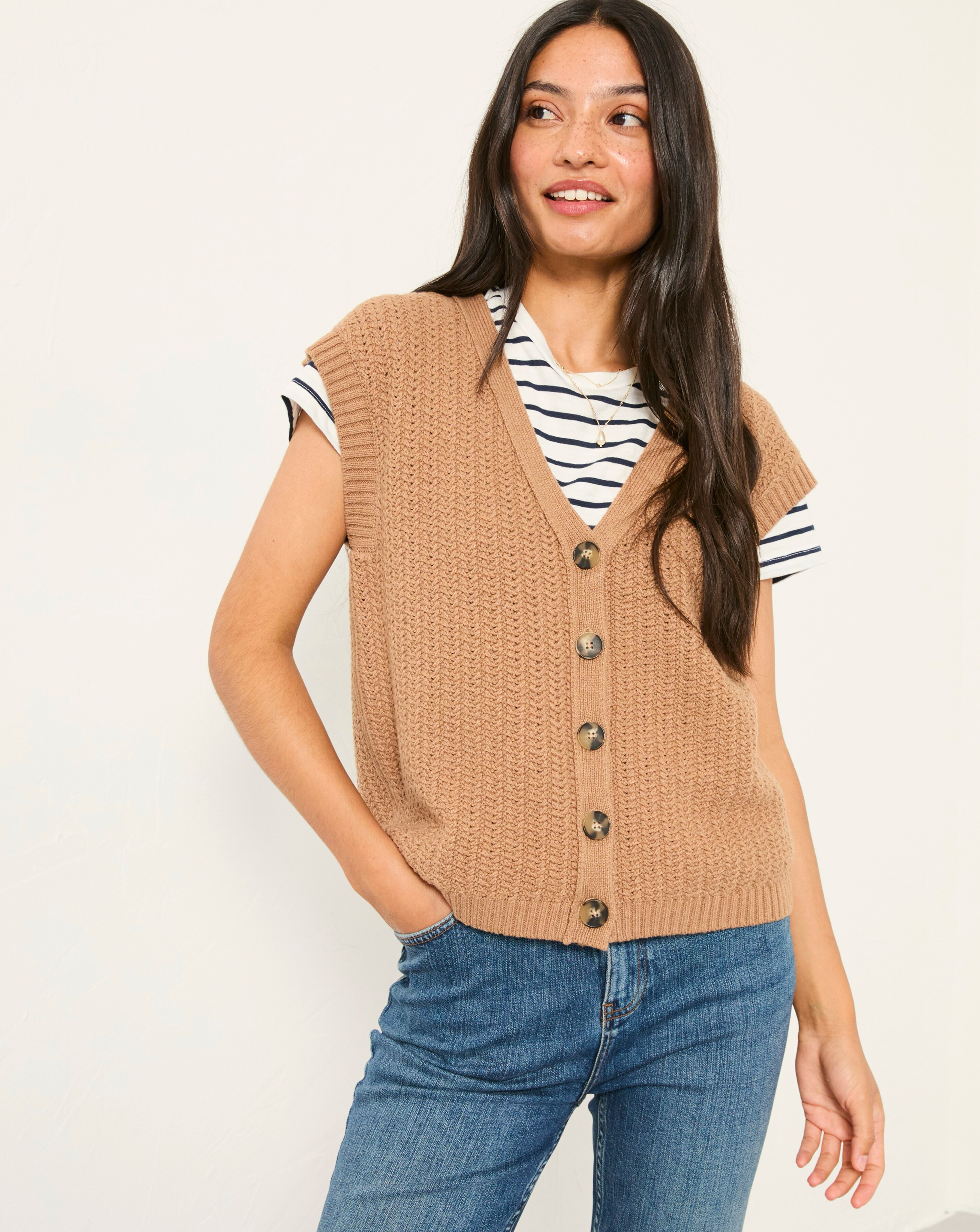 FatFace Jocee Button Tank