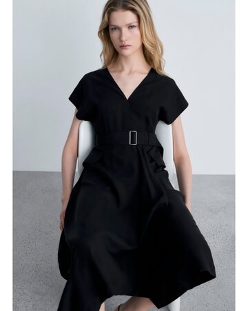 Mango Asymmetrical Dress with Belt