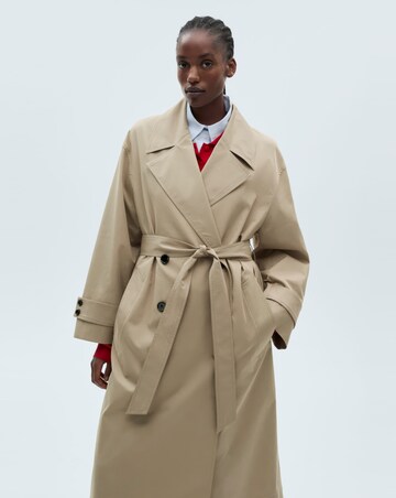 Mango Long Oversized Double-Breasted Trench Coat