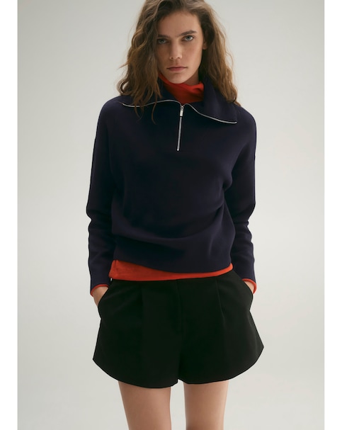 Mango Latitas Zip Up Sweater
