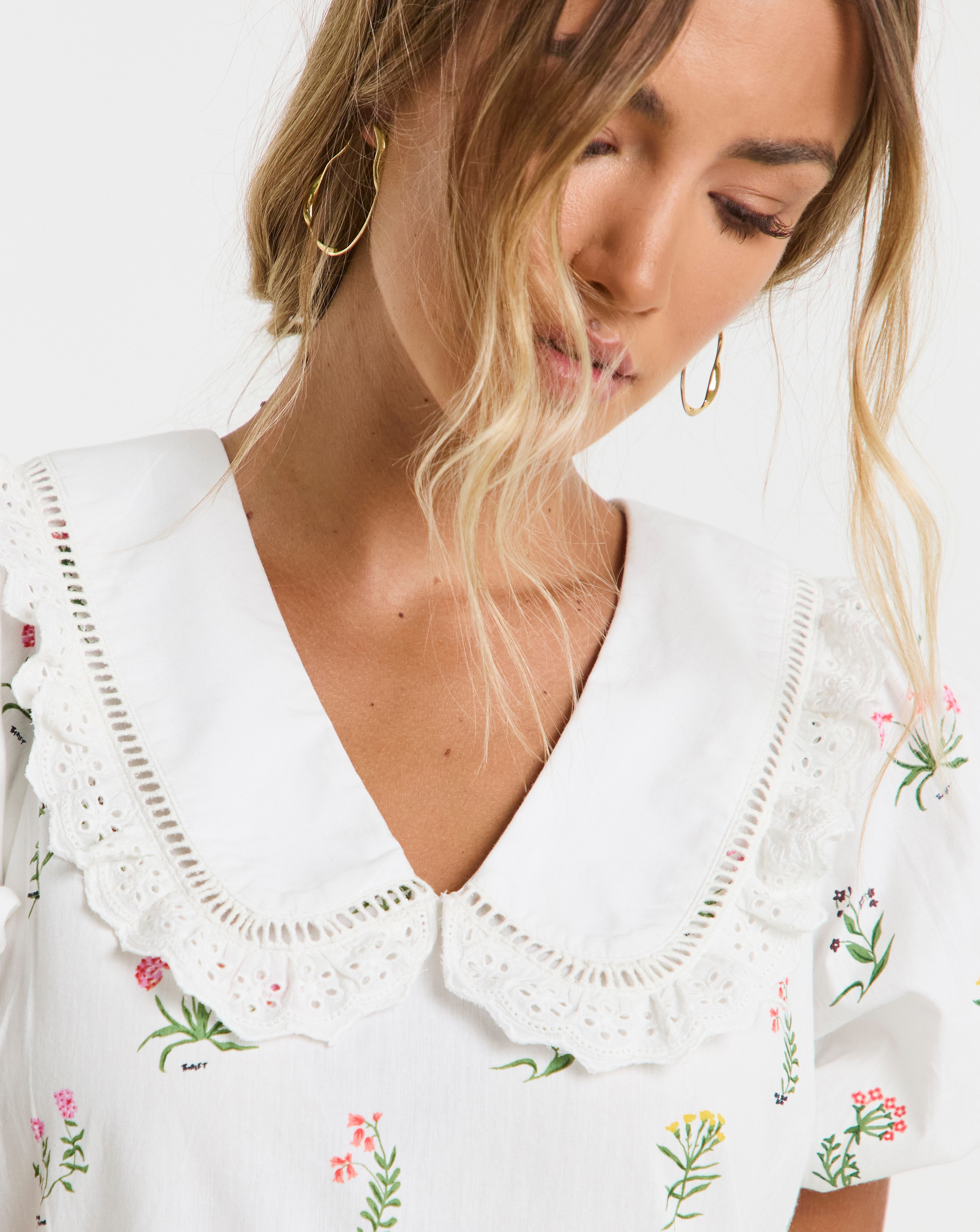 Neon Rose Floral Midaxi Dress