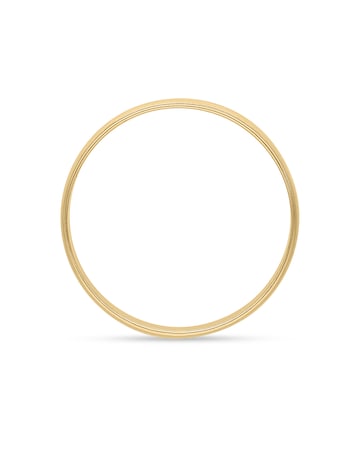 9Carat Yellow Gold Polished D Shape 6MM Wedding Ring