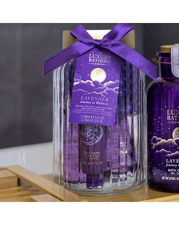 The Luxury Bathing Company Glass Jar Set - Lavender