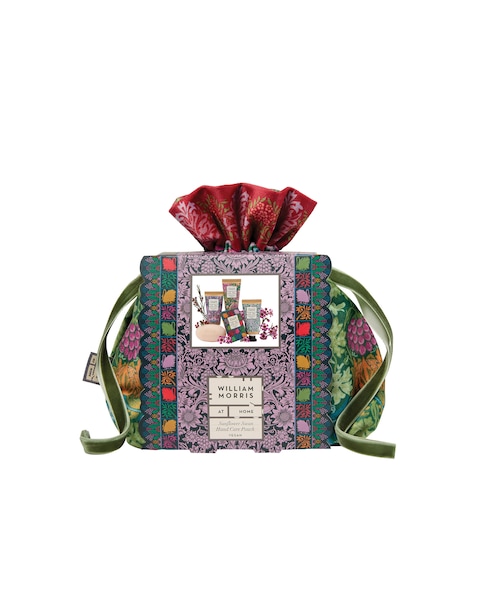 William Morris At Home Sunflower Swan  Velvet Pouch