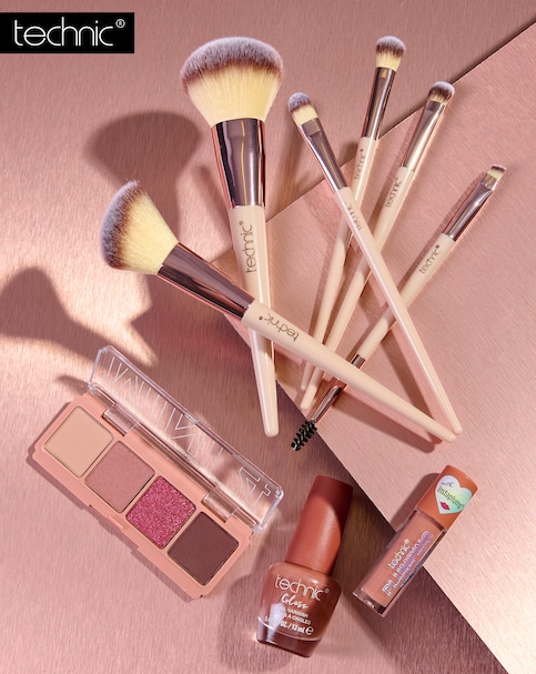 Technic Nude Eye, Lip Set & Brush Bundle